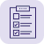 Icon to do list purple