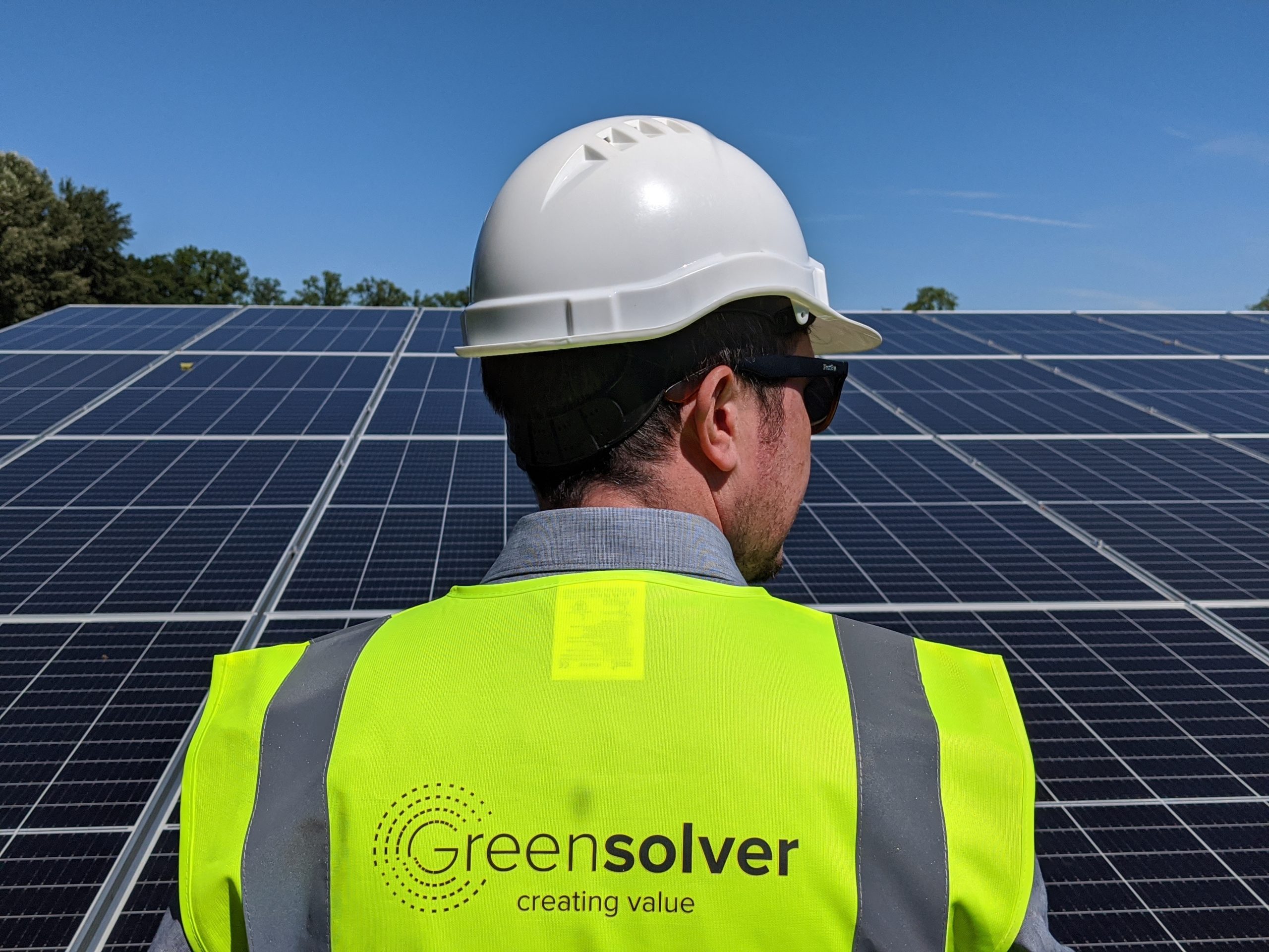People for maintenance of solar panel