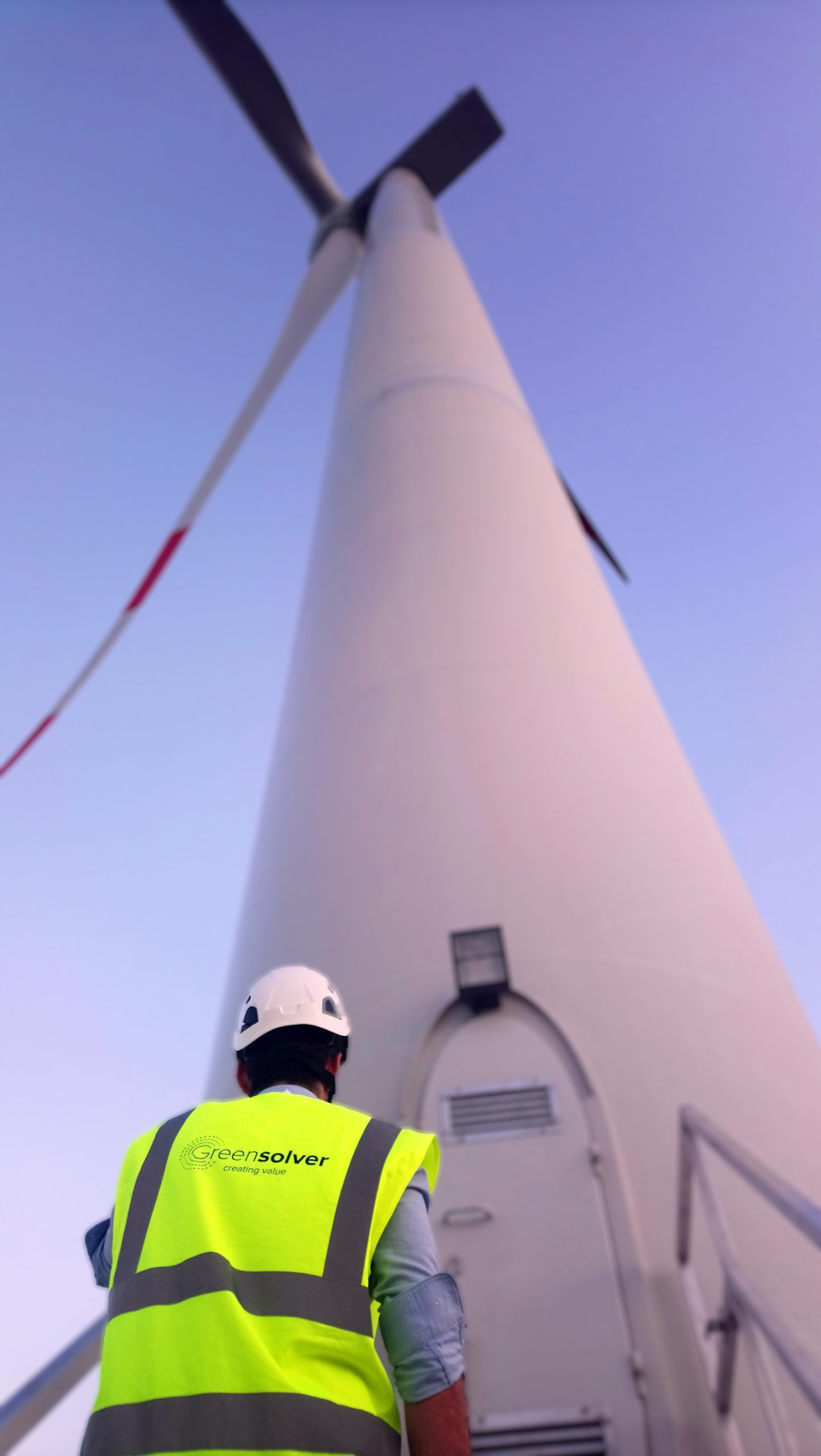 People for maintenance of wind turbine