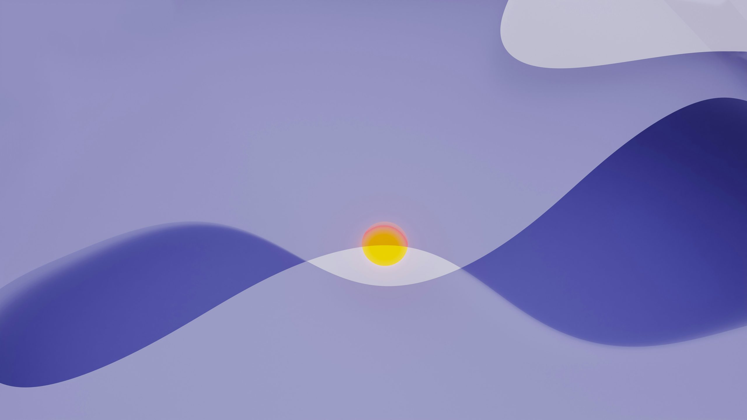 Sun with ondulations in purple