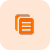 Icon Orange Document List