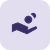 Icon Purple Hand Circle