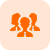 Icon orange team of people