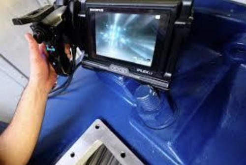 Tool with human hand for wind inspection